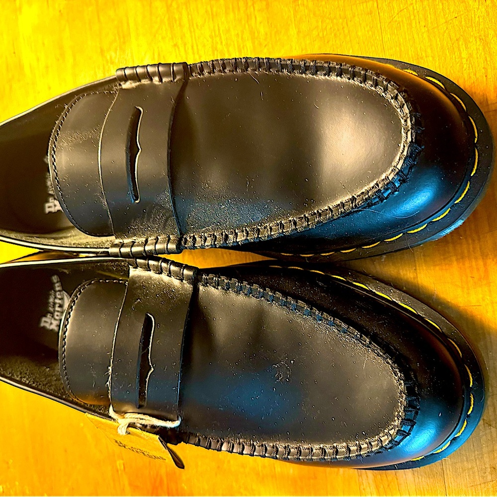 Doc Martens platform slipon loafers men’s size 14  dark brown